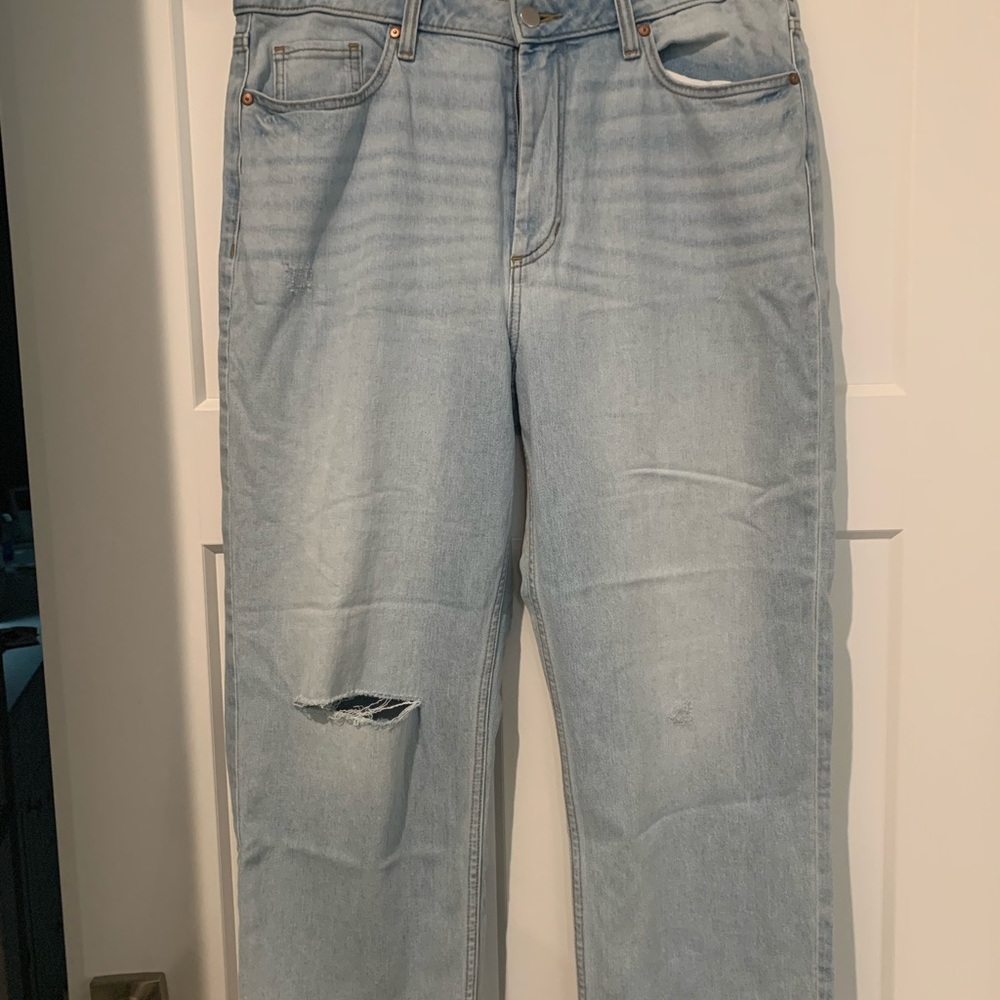 Straight leg crop jeans
